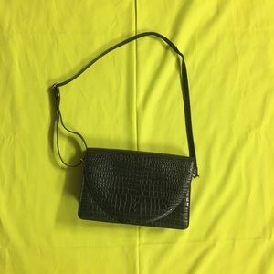 Vintage faux snakeskin bag